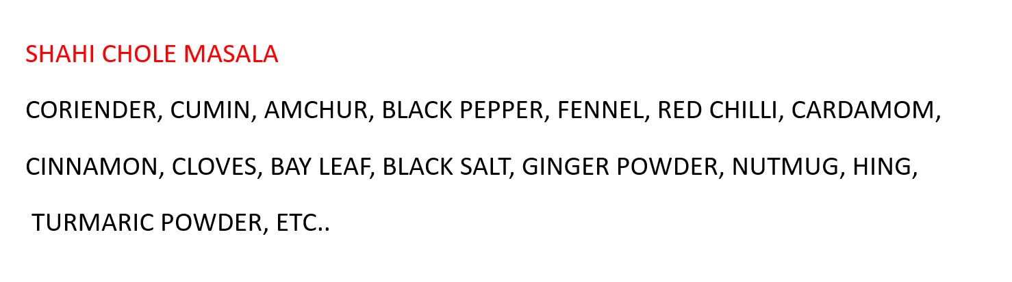 Ingredients Card View